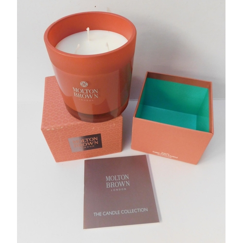 575 - New and boxed Molton Brown three wick candle - Gingerlily