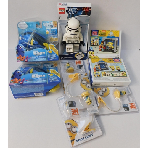 576 - Box of new toys incl. Despicable Me, Finding Dory, Lego Star Wars and Megabloks