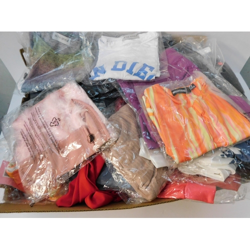 577 - Box of new/unused assorted clothing etc.