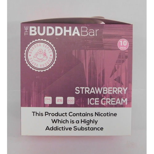 775 - The Buddha Bar vapes 10x pack - Strawberry Icecream