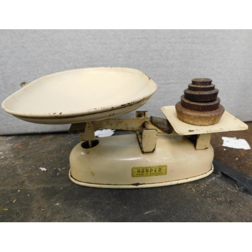 783 - Harper vintage scales and weights