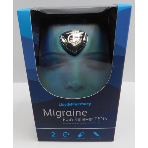 785 - AS new Lloyds Pharmacy migraine pain reliever Tens machine