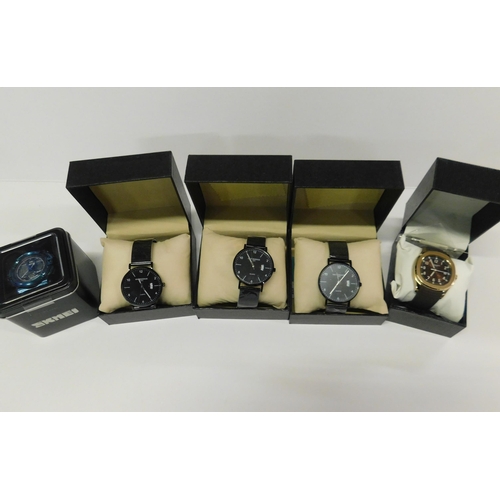 787 - Five brand new watches