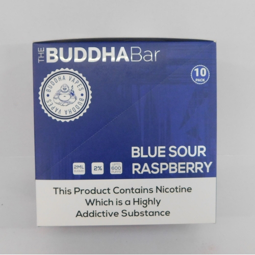 794 - The Buddha Bar vapes 10x pack - Blue Sour Raspberry