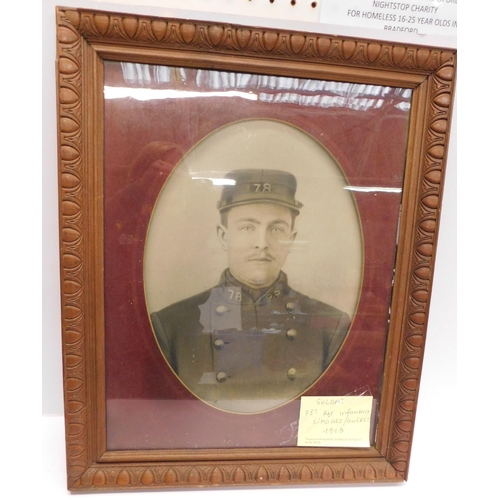 10 - 78 Reg. Infantry Soldier 1913 portrait - framed by Remi & Co Paris