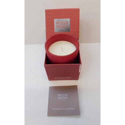 142 - Molton Brown - single wick candle/Festive Frankincense & all spice - as new