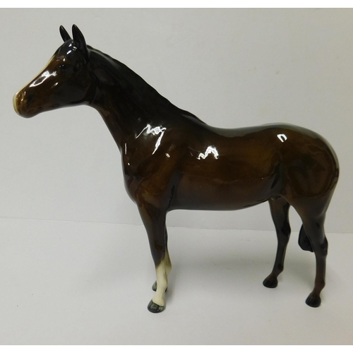 151 - Beswick - Thoroughbread Stallion No.1772 standing - approx. 20.3cm/no damage