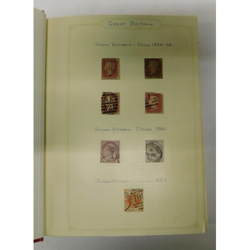 242 - Album of GB stamps - including Victorian era