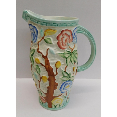 263 - J Wood/Indian Tree jug - 9.5