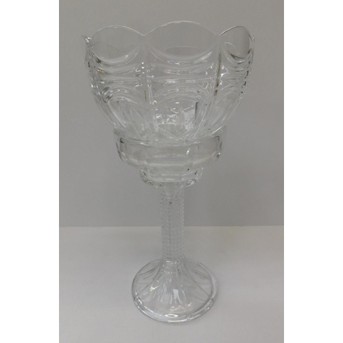 266 - Vintage - glass candle holder/approx. 14