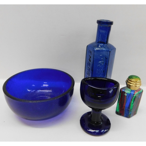 267 - Colbalt blue glass