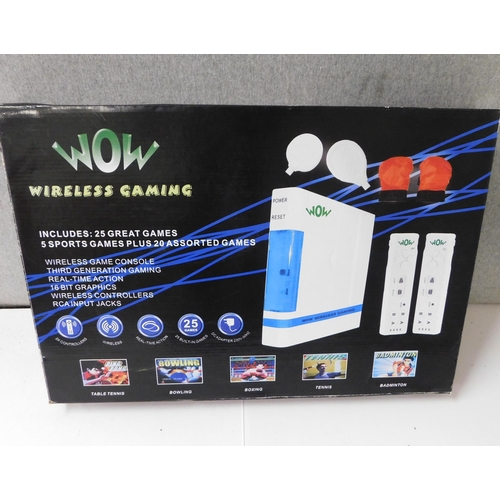 521 - Wow wireless gaming system (unchecked)