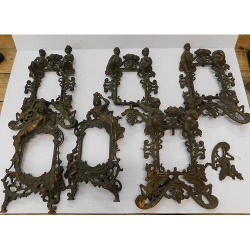 54 - Victorian style - metal picture frames/require attention