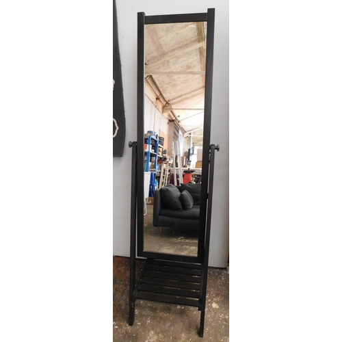 556 - Black full length Ikea dressing mirror