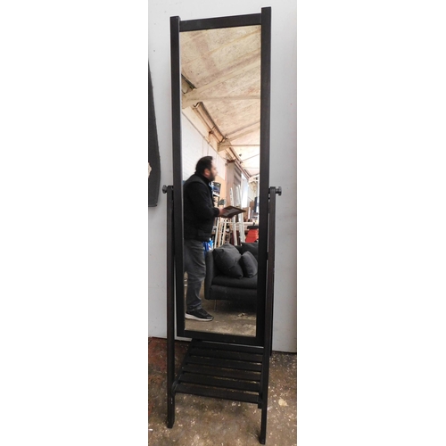 558 - Black full length Ikea dressing mirror