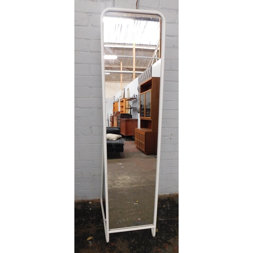 559 - White metal framed dressing mirror