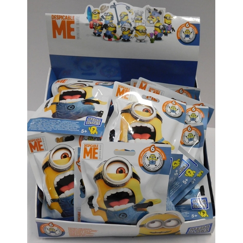 591 - Retail box of 24 Despicable Me Mega Bloks blind packets