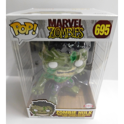 598 - Funko Pop Marvel Zombies 695 Zombie Hulk approx. 13