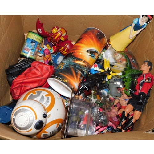 619 - Large box of action figures