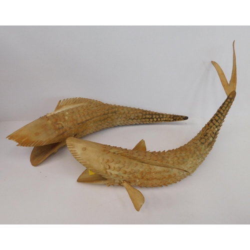 651 - Pair of horn sharks (as seen)