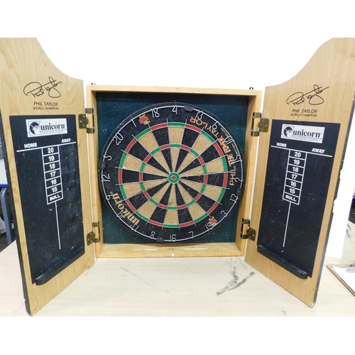 668 - Cased dart board