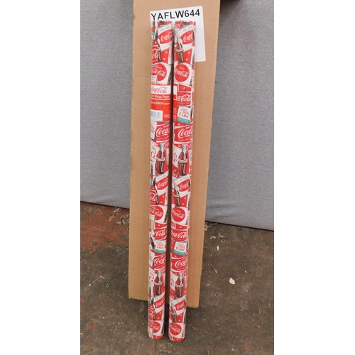 754A - Box of Coca Cola wrapping paper rolls
