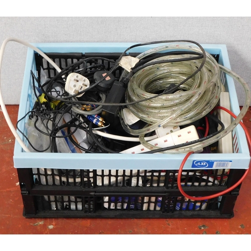 815 - Box of misc. electrical equipment