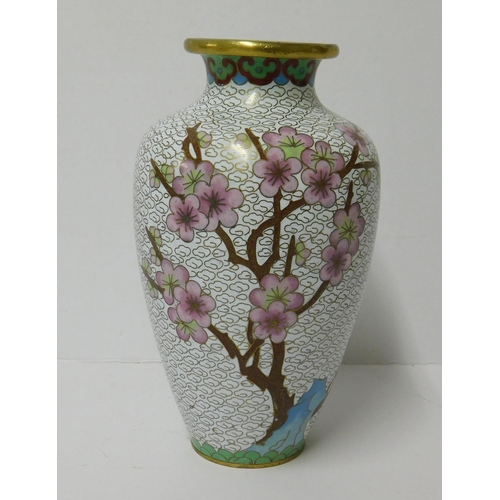 97 - Cloisonne vase - height approx. 15cm