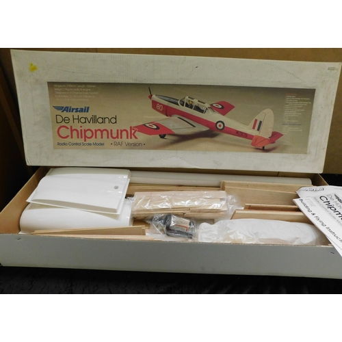 1 - Airsail De Havilland Chipmunk radio control scale model RAF version