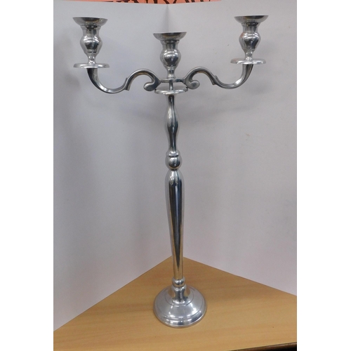 1 - Chromed - candelabra/approx. 32