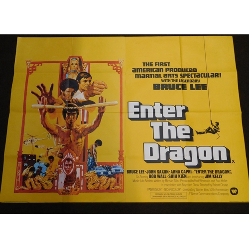 104 - Original W.E Berry - Enter The Dragon - cinema/film poster -  approximately 40