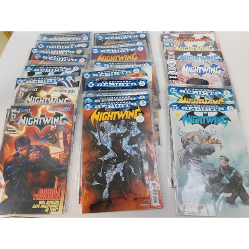 106 - Approximately forty - DC comics including - DC Universe Rebirth & Nightwing