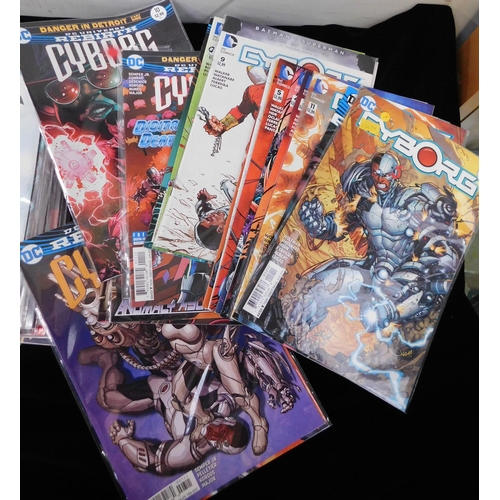 107 - Approximately thirty five - DC comics including - Cyborg & DC Universe Rebirth