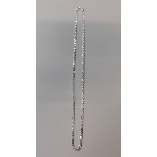 295 - Silver - curb link/neck chain - approx. 22