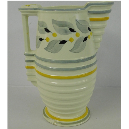 312 - Art Deco/Burleigh ware jug - repaired