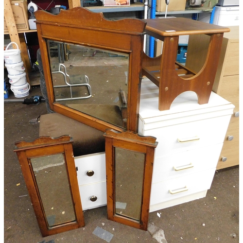 549A - Selection of bedroom drawers and mirrors etc.