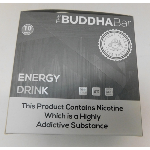 659A - The Buddha Bar new box of ten pack vapes - Energy Drink