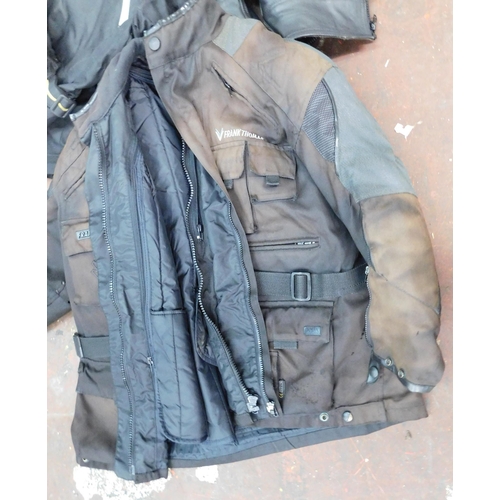 742 - Three motorcycle jackets - sizes L, M/L and 12/28