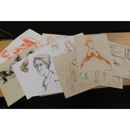 79 - Art folio of - Peter Collins sketches