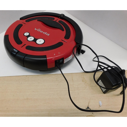 765 - Vileda model M-488A robot floor vacuum and charger - unchecked