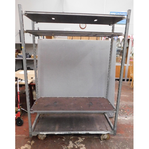 794 - Large (garden centre style) trolley on castors) approx. 53