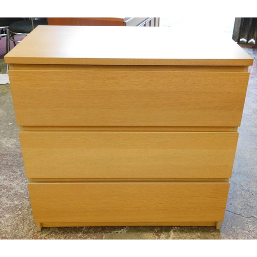 803 - Three drawer set of drawers