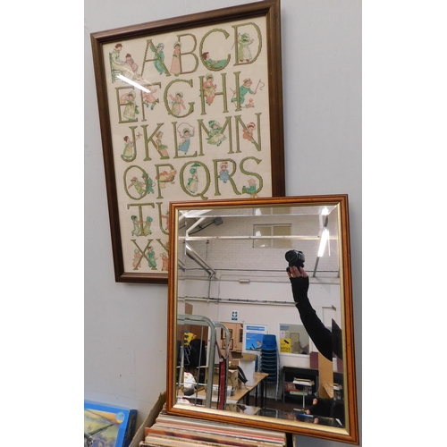 11 - Alphabet embroidery & mirror