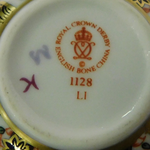 115 - Royal Crown Derby - miniature tea/coffee set - no. 1128/ Imari pattern