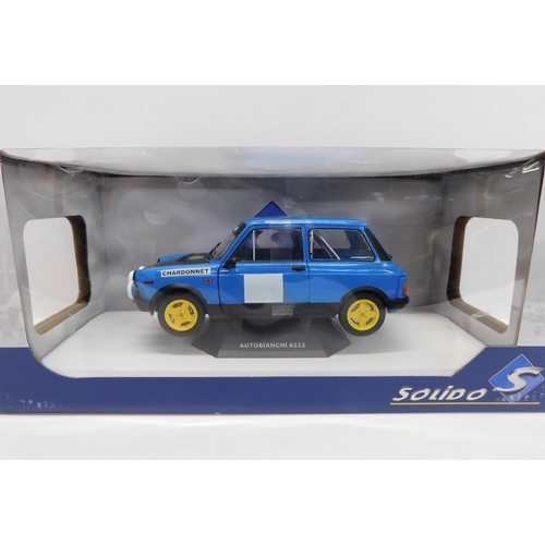 181 - Solido die cast - 1/18 scale Autobianchi A112 rally car - boxed