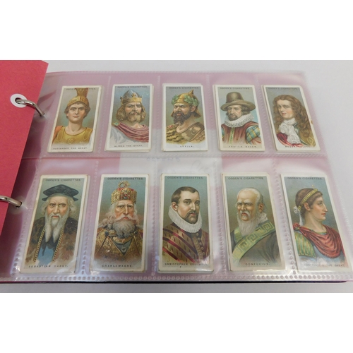 184 - Six sets of cigarette cards