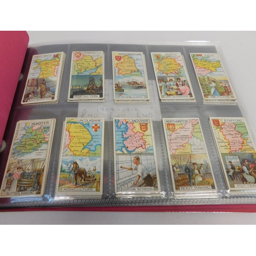 189 - Ten sets of cigarette cards