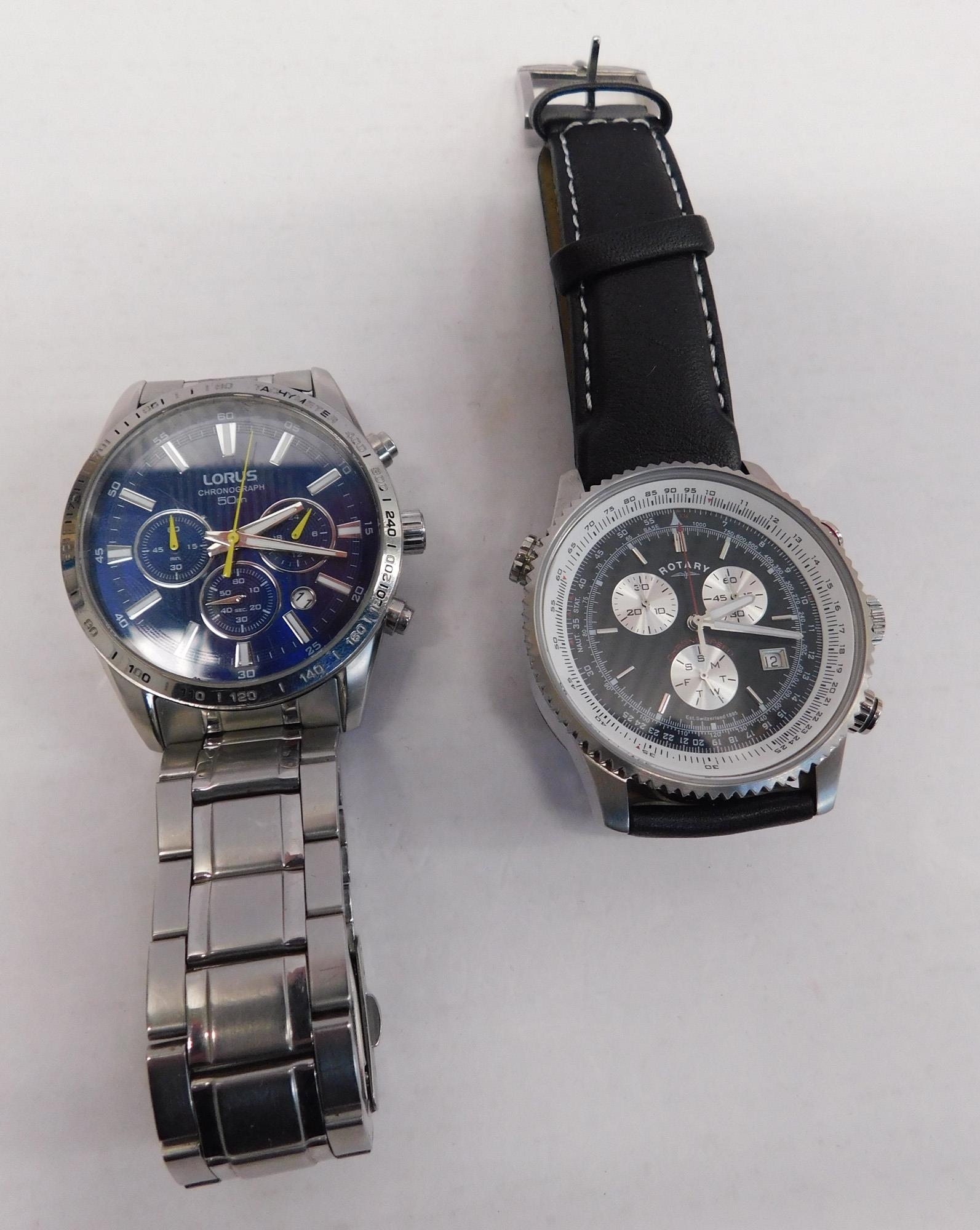 Gentleman's - Lorus & Rotary wristwatches W/O