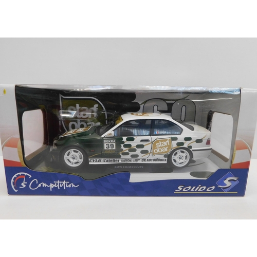 23 - Solido die cast - 1/18 scale BMW M3 Coupe - Touring car