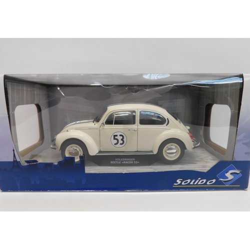 53 - Solido die cast - 1/18 scale Volkswagen Beetle - No.53 Herbie